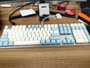 达尔优（dareu）EK815机械合金键盘 有线键盘 游戏键盘 108键单光 男生女生 电脑键盘  白色蓝色 青轴 实拍图