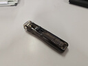 得力(deli)办公装订推夹器 可夹纸张数40张 透明黑 8591A 实拍图