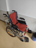 康扬（karma）轮椅老人旅游代步车折叠轻便可上飞机自推轮腿靠可拆KM-2512 实拍图