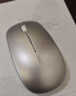 英菲克（INPHIC）M1二代无线蓝牙鼠标可充电办公轻音电量显示便携人体工学三模适用苹果惠普华为笔记本电脑ipad通用 【100%右手选这个+侧翼指托+磨砂】太空银 实拍图
