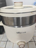 小熊（Bear）不锈钢电煮锅 宿舍小电锅 小火锅 学生泡面家用电热锅 蒸煮一体多功能锅0涂层2-3人用 E25P6配蒸笼 实拍图