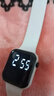 高颜值LED电子手表时尚方形学生科技感超强夜光数字个性运动 太空白 实拍图