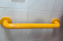 家文化（JIAWENHUA） 浴室不锈钢扶手老年人厕所防滑扶手无障碍卫生间马桶拉防滑把手 医护防滑安全扶手-38cm-黄色 实拍图