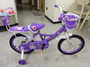 紫榕 儿童自行车女孩单车3-8岁公主款脚踏车男女宝宝小孩童车 丁香紫【经典款】闪轮护具套装 16寸 适合100-120cm 实拍图