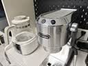 德龙（Delonghi）咖啡机 意式半自动 家用咖啡机美式 金属机身 稳定15Bar泵压高端 纤巧简洁设计自动停流技术 EC885 .M星空银 即时加热系统 专业蒸汽细杆 防滴漏设计 实拍图