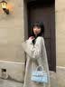 欧时纳（JUST STAR）【徐璐同款】凯莉包女包2026新款包包轻奢侈斜挎包手提包生日礼物 海盐蓝小号+繁花挂饰 包包女包时尚生日礼物-可写贺卡 实拍图
