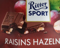 瑞特滋（RITTER SPORT）葡萄干榛子牛奶巧克力 100g 休闲零食节日礼物送男女友德国原产 实拍图