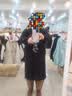 MUJI女式 羊毛混 切斯特大衣毛呢外套女款25年秋冬新品 黑色 M 晒单实拍图