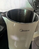 美的（Midea）电热水壶家用烧水壶泡茶0涂层食品级304不锈钢自动断电双层防烫全钢无缝1.5L大容量 MK-HJ1566 实拍图