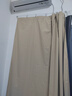 铭聚布艺（MINGJU）窗帘 全遮光窗帘成品窗帘布遮阳帘涤塔夫奶油色挂钩式2.0*2.4单片 实拍图