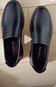 红蜻蜓男鞋春季新款男士商务皮鞋一脚蹬休闲皮鞋牛皮爸爸鞋男鞋WTA7742 黑色升级版_偏大1码 41 实拍图