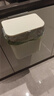 百家好世厨房壁挂垃圾桶翻盖12L卡其方形家用橱柜挂式带盖厨余大号收纳桶 实拍图