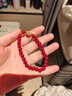 今夕朱砂手串女士手链转运珠佛珠本命年马年送女友情侣礼物礼品 6mm朱砂玉葫芦手链女 实拍图