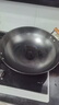 典匠 铁锅炒锅无涂层铸铁锅具 加大双耳圆底炒锅燃气灶炒菜锅少油烟 加大加深炒锅（40-808） 40cm 实拍图