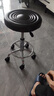 华恺之星吧台椅可升降吧台凳子家用转椅滑轮办公椅搁脚椅餐椅子BY659黑 实拍图