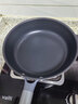 三禾0涂层微纳不粘煎锅平底含钛锅无涂层平底煎锅煎蛋锅26cm黛青蓝 实拍图
