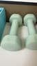 Keep哑铃女士男士健身家用彩色浸塑环保手铃亚铃全身塑形浅绿1.5kg*2 实拍图