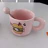 可爱fufu生日蛋糕马克杯带盖勺陶瓷杯送女生高颜值有意义生日礼物 汉堡生日蛋糕杯+勺1个350ml 实拍图