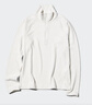 优衣库HEATTECH弹力摇粒绒半拉链套头衫女装打底衫479693 01 乳白色 2XL /165/100B 实拍图
