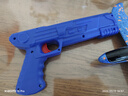 儿童弹射泡沫飞机枪玩具户外飞天玩具发射枪男孩手抛发光滑翔飞机 弹射泡沫飞机【蓝色】无灯款 1套 实拍图
