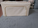 邦尼美家衣服收纳箱家用大容量布艺整理箱衣柜装衣物折叠框袋牛津布储物箱 卡其色-【加厚牛津布】无窗 22L（长40*宽30*高20cm）大容量 实拍图