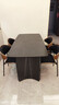 法莎蒂政府补贴霸道总裁意式岩板餐桌椅桌现代轻奢家用餐桌 维克深灰(哑光+全托底板)单桌+伊姆斯椅*4 160x80x77cm 实拍图