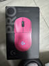 罗技（G）GPW4代无线游戏鼠标狗屁王四代朱雀鹰眼轻量化人体工学电竞机械宏FPS无畏契约送男女生礼物 GPW4代朱雀粉色 实拍图