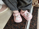 牧童儿童拖鞋夏男宝宝洞洞鞋软底女童卡通洗澡婴幼儿家居鞋萌兔粉130 实拍图