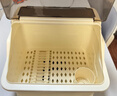 纳份爱厨房置物架碗碟架水杯沥水架碗柜收纳餐具柜筷子笼带盖多功能架 【顶盖奶油】大号5口之家 【品牌特供】免组装收货即用 实拍图