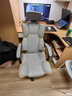 锦汐电脑椅办公椅子电竞椅家用人体工学椅老板椅主播靠背椅皮革转椅 灰色+4级杆+乳胶【二代升级】 实拍图
