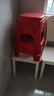 OEING塑料凳子【承重400斤】家用加厚简约高凳餐桌板凳方凳商用凳子 红色46厘米高 加厚款一张 实拍图