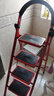 忆琳居梯子家用安全人字梯折叠梯伸缩多功能楼梯便捷扶梯加厚红色四步 实拍图