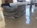 SPACEXPERT 衣物收纳箱特大号塑料整理箱车载储物箱35L透明 1个装 带提手 实拍图
