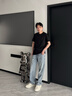 森马（Semir）森柔|牛仔裤男夏季宽松凉感薄款直筒裤2026新款水洗109926124104 实拍图