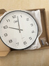康巴丝（Compas）挂钟客厅钟表 简约石英钟表挂墙时钟卧室挂表 2999 黑色 35cm 实拍图