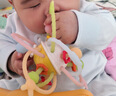 澳贝（auby）曼哈顿手抓球婴幼儿玩具0-6个月可啃咬磨牙胶1岁宝宝摇铃满月礼物 实拍图