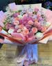 冉子花坊鲜花速递同城配送红玫瑰花束生日礼物送女友爱人真鲜花 韩式玫瑰绣球混搭花束 实拍图
