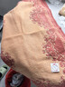 金号（KING SHORE）纯棉提缎绣花枕巾2条装  情侣枕巾一对装 全棉加厚款枕头巾 2028款棕色2条 实拍图