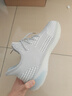 回力男鞋夏季透气新款椰子鞋子潮流百搭运动鞋轻便跑步鞋 白/灰 42 实拍图