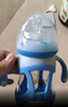 欧贝妮吸管奶瓶 宽口径玻璃奶瓶  婴儿奶瓶手柄6个月1-3岁以上 实拍图