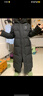 鸭鸭（YAYA）王一博同款冰壳系列户外极寒羽绒服男士新款长款情侣加厚女外套 青光黑色-YE5B000656A XL /180(建议155-175斤) 实拍图