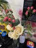 轻奢玻璃花瓶高级感摆件客厅插花透明水养鲜花专用百合玫瑰餐桌 【描金两个装】24高烟灰水滴花瓶 实拍图