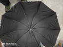 天堂 防晒晴雨伞三折 晴雨伞加大加固防晒晴雨两用经典商务 藏青 实拍图