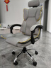 锦汐电脑椅办公椅子电竞椅家用人体工学椅老板椅主播靠背椅皮革转椅 灰色+4级杆+乳胶【二代升级】 实拍图