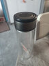 【京东物流配送】高硼硅双层玻璃杯大容量泡茶杯水杯子茶水分离杯 【双层加厚】茶杯350ml1只 实拍图