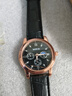【网红爆款】商务腕表石英运动表休闲皮带男女手表 黑色 实拍图