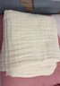 全棉时代 婴儿水洗纱布浴巾 儿童纯棉洗澡用品 奶黄色115*115cm 实拍图