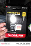 闪迪（SanDisk）128GB TF(MicroSD)内存卡 4K极速金卡A2 V30 U3行车记录仪 运动相机无人机 监控存储卡 读190MB/s 实拍图