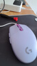 罗技（G）G102 有线游戏鼠标 淡紫色 RGB灯效 轻量化设计 吃鸡鼠标 赛博朋克 200-8000DPI 实拍图
