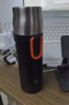 京东京造 保温杯 男士女户外大容量闷茶焖泡水杯子 316不锈钢黑色500ml 实拍图